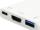 Equip USB-C auf HDMI, USB-A, 60W USB PD Adapter