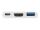 Equip USB-C auf HDMI, USB-A, 60W USB PD Adapter