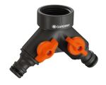 Gardena Twin-Tap Connector Schwarz, Orange 1 Stück(e)
