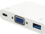 Equip USB-C auf VGA (HD15), USB-A, 60W USB PD Adapter