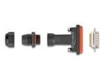 DELOCK D-Sub 15 Pin Stecker mit Gehäuse IP67 wasserfest