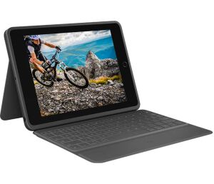 Logitech Rugged Folio QWERTZ Deutsch Smart Connector Graphit