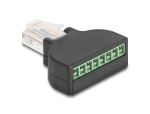 DELOCK RJ45 Stecker Terminalblock m. Schraubendreher Cat.5e