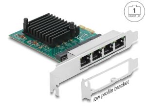 DELOCK PCI Express x1 Karte 4 x RJ45 Gigabit LAN RTL8111