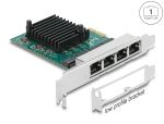 DELOCK PCI Express x1 Karte 4 x RJ45 Gigabit LAN RTL8111