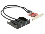 DELOCK FrontPanel 3,5" 2x USB3.0 + PCIe Card (2x USB3.0 int)