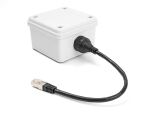 DeLOCK Kabel RJ50 Stecker zu RJ50 Buchse zum Einbau mit Verschlusskappe IP67 staub- und wasserdicht 20 cm