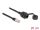 DeLOCK Kabel RJ50 Stecker zu RJ50 Buchse zum Einbau mit Verschlusskappe IP67 staub- und wasserdicht 20 cm
