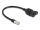 DeLOCK Kabel RJ50 Stecker zu RJ50 Buchse zum Einbau mit Verschlusskappe IP67 staub- und wasserdicht 20 cm
