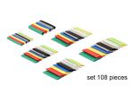DELOCK Schrumpfschlauch Set 108 Stück farbig