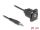 DELOCK D-Typ Kabel 3,5 mm 3 Pin Klinkenstecker zu Bu sw 20cm