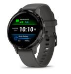 Garmin Venu 3S 3,05 cm (1.2") AMOLED 41 mm Digital 390 x 390 Pixel Touchscreen Grau WLAN GPS