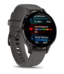 Garmin Venu 3S 3,05 cm (1.2") AMOLED 41 mm Digital 390 x 390 Pixel Touchscreen Grau WLAN GPS