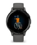 Garmin Venu 3S 3,05 cm (1.2") AMOLED 41 mm Digital 390 x 390 Pixel Touchscreen Grau WLAN GPS