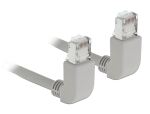 DELOCK Patchkabel gewinkelt RJ45 S/FTP Cat5e 1.00m grau
