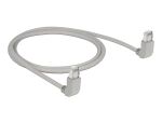 DELOCK Patchkabel gewinkelt RJ45 S/FTP Cat5e 1.00m grau