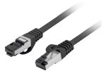 Lanberg PCF8-10CU-0100-BK Netzwerkkabel Schwarz 1 m Cat8.1 S/FTP (S-STP)