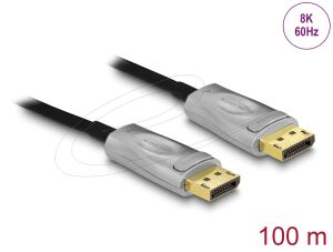 DELOCK Aktives Optisches Kabel DisplayPort 1.4 8K 100 m