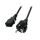 EFB Elektronik EK511.1,8 Stromkabel Schwarz 1,8 m Netzstecker Typ E+F C19-Koppler