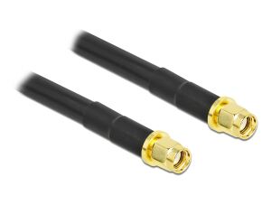 DeLOCK Antennenkabel RP-SMA Stecker zu RP-SMA Stecker LMR/CFD300 5 m low loss