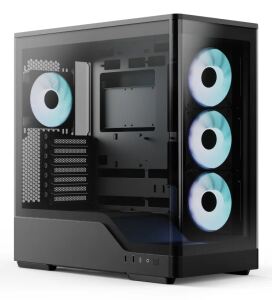 Aerocool P500A-BK Midi Tower Schwarz