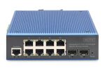 Digitus Industrieller 8+2-Port L2 managed Gigabit Ethernet Switch