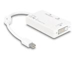 DeLOCK 61768 Videokabel-Adapter 0,24 m Mini DisplayPort DisplayPort + DVI + HDMI Weiß