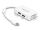 DeLOCK 61768 Videokabel-Adapter 0,24 m Mini DisplayPort DisplayPort + DVI + HDMI Weiß