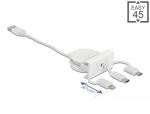 DeLOCK Easy 45 Modul USB 2.0 3 in 1 Aufrollkabel USB...