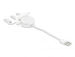 DeLOCK Easy 45 Modul USB 2.0 3 in 1 Aufrollkabel USB...
