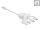 DeLOCK Easy 45 Modul USB 2.0 3 in 1 Aufrollkabel USB Typ-A zu USB-C, Micro USB und Lightning weiß
