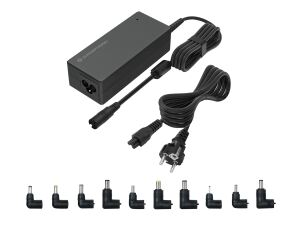 Conceptronic OZUL08B10 90W Universelles Laptop-Ladegerät, inkl. 10 Ladeadapter