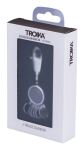 TROIKA BLACK VISION Schlüsselring Schwarz, Silber