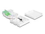 DeLOCK LWL Anschlussdose 2 x SC/APC Simplex mit Verlegekabel Set 20 m