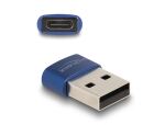 DeLOCK USB 2.0 Adapter USB Typ-A Stecker zu USB Type-C Buchse blau