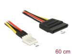 DELOCK Stromkabel SATA 15Pin -> Floppy 4Pin St/St 0.60m