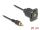 DELOCK D-Typ Kabel Cinch Stecker zu Buchse schwarz 20cm
