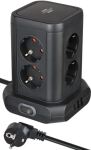 Brennenstuhl Steckdosenturm 8fach mit 2xUSB A,1xUSB C,black