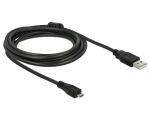 USB Kabel Delock A -> Micro-B St/St 3.00m sw