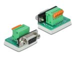 DELOCK D-Sub 9 Bu > Terminalblock mit Drucktaster...