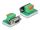 DELOCK D-Sub 9 Bu > Terminalblock mit Drucktaster vertikal