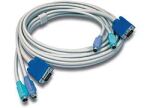 Trendnet TK-C15 Tastatur/Video/Maus (KVM)-Kabel Grau 4,5 m