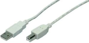 LogiLink 1.8m USB 2.0 USB Kabel 1,8 m USB A USB B 0,48 Gbit/s Grau