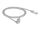 DELOCK Patchkabel gewinkelt RJ45 S/STP Cat6A 1.00m grau