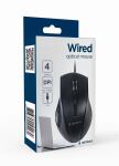 Gembird MUS-4B-02 Maus Büro rechts USB Optisch 1200 DPI