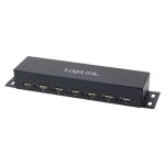 LogiLink UA0148 Schnittstellen-Hub 480 Mbit/s Grau