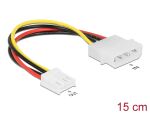 DELOCK Stromkabel Molex ST 4pin -> Floppy 4Pin BU 15cm