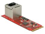 DELOCK SATA Konverter M.2Key A+E -> 1x Gigabit LAN St/Bu