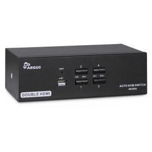 Inter-Tech AS-42HA HDMI Tastatur/Video/Maus (KVM)-Switch Schwarz