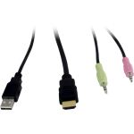 Inter-Tech AS-42HA HDMI Tastatur/Video/Maus (KVM)-Switch Schwarz